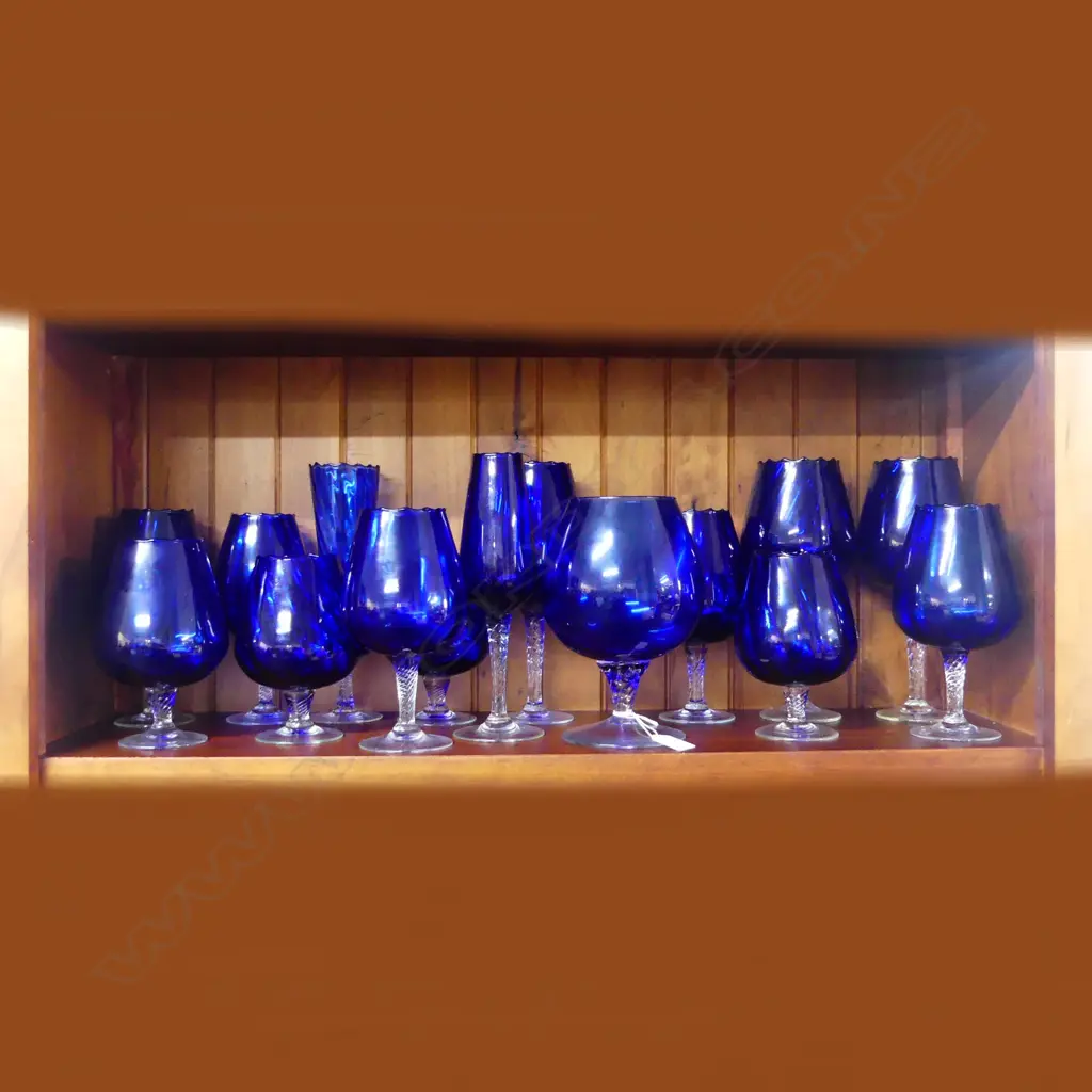 ASST. BLUE GLASSWARE Image 1++