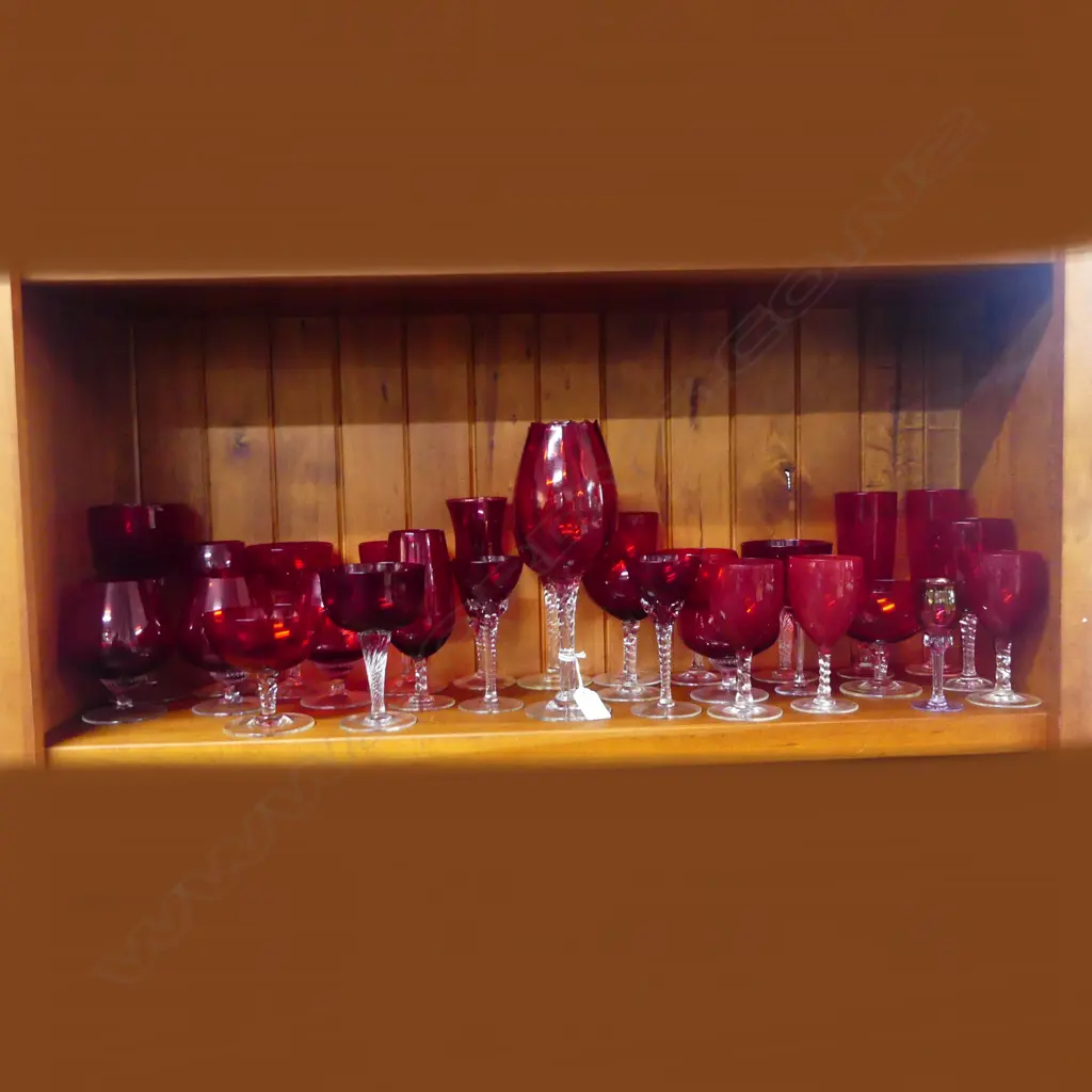 ASST. RED GLASSWARE Image 1++