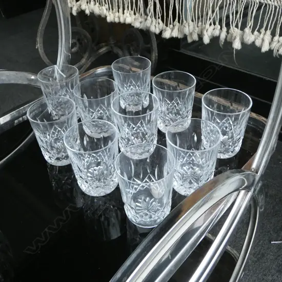 10 WATERFORD LISMORE TUMBLERS H.90mm