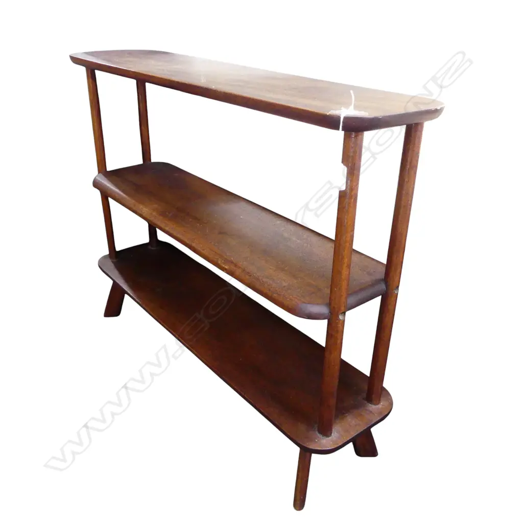 3 TIER MAHOGANY SHELF 900x230x700mm Image 1++