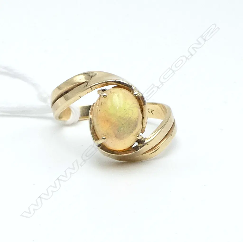 14CT OPAL? RING 4.6gms  Approx SIZE S Image 1++