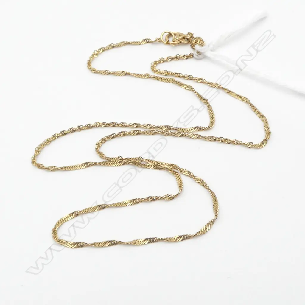 9ct NECKLACE, 2gms Image 1++