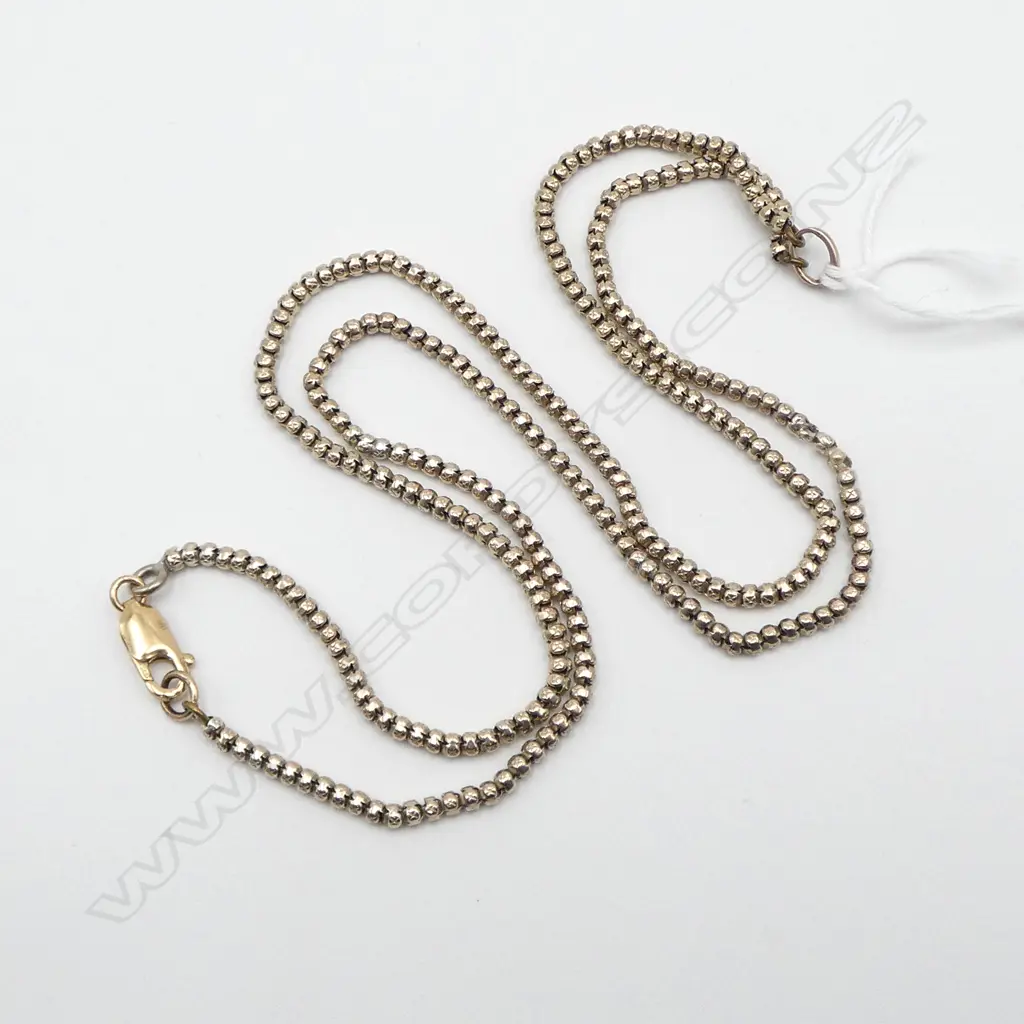 9CT CLASP CHAIN TESTING AS 8CT? NECKLACE (Fittings not gold) L.670mm 12.3gms  **RTV** Image 1++