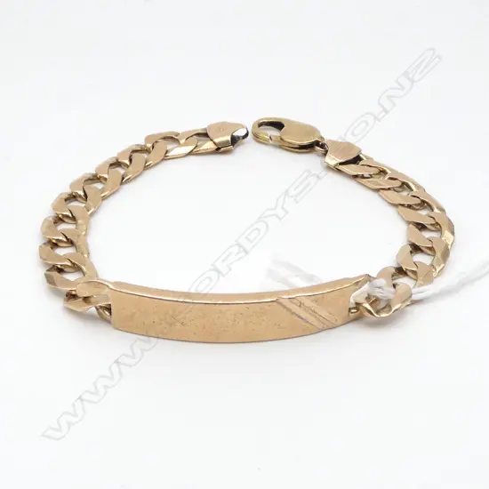 9CT BRACELET, 31.4gms