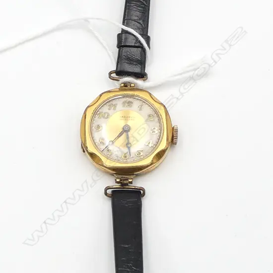 VINTAGE LADIES ART DECO ROLLED GOLD SWISS WATCH in working condition