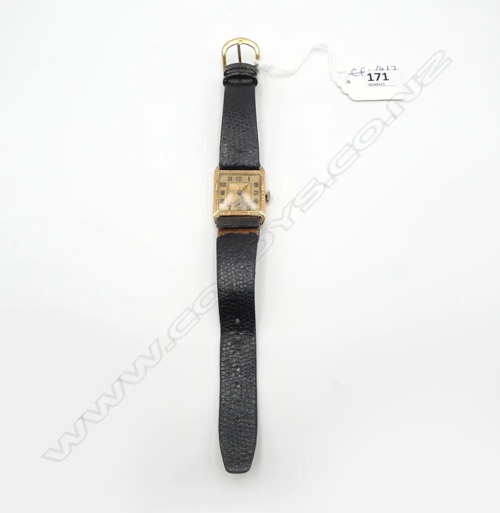 14CT 1940s GENTS WRIST WATCH, SWISS MAKE Image 1++