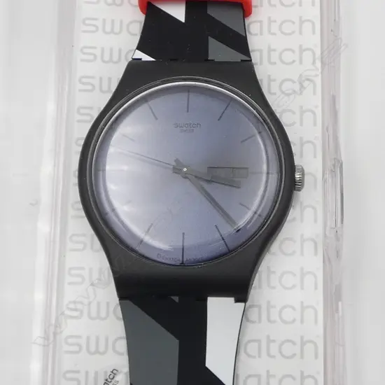 SWATCH 'EMIRATES TEAM NZ' WRIST WATCH, NEW IN BOX