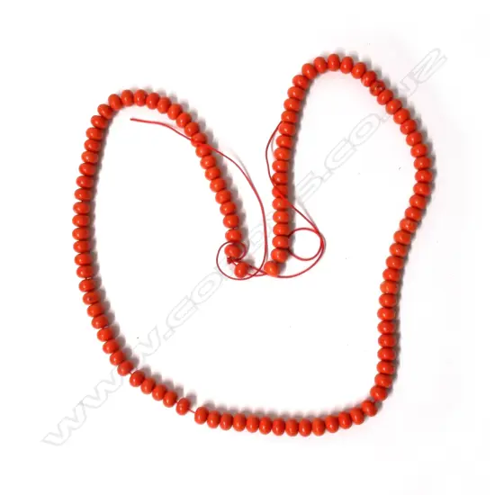 LONG ORANGE CORAL? NECKLACE