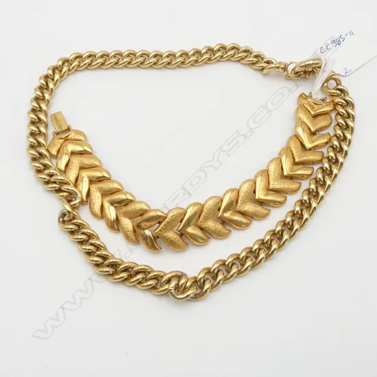 GOLD PLATED NECKLACE & BRACELET