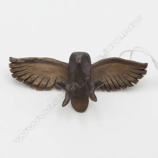 LISA WEST BRONZE MOREPORK BROOCH, L.75mm