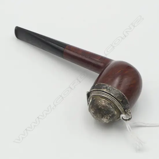 VINTAGE PIPES WITH STG SILVER TOP L.140mm