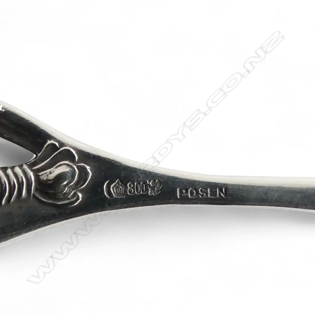 SET 6 SILVER LOBSTER FORKS marked 800 Posen for Lazarus Posen working c.1870-1933. 226gms Image 1++