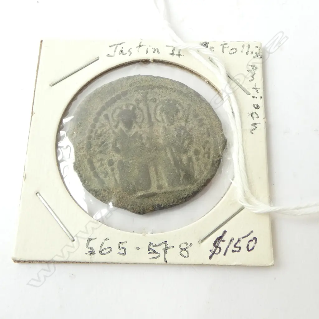 JUSTIN II FOLLIS ANTIOCH 565-578 COIN Image 1++