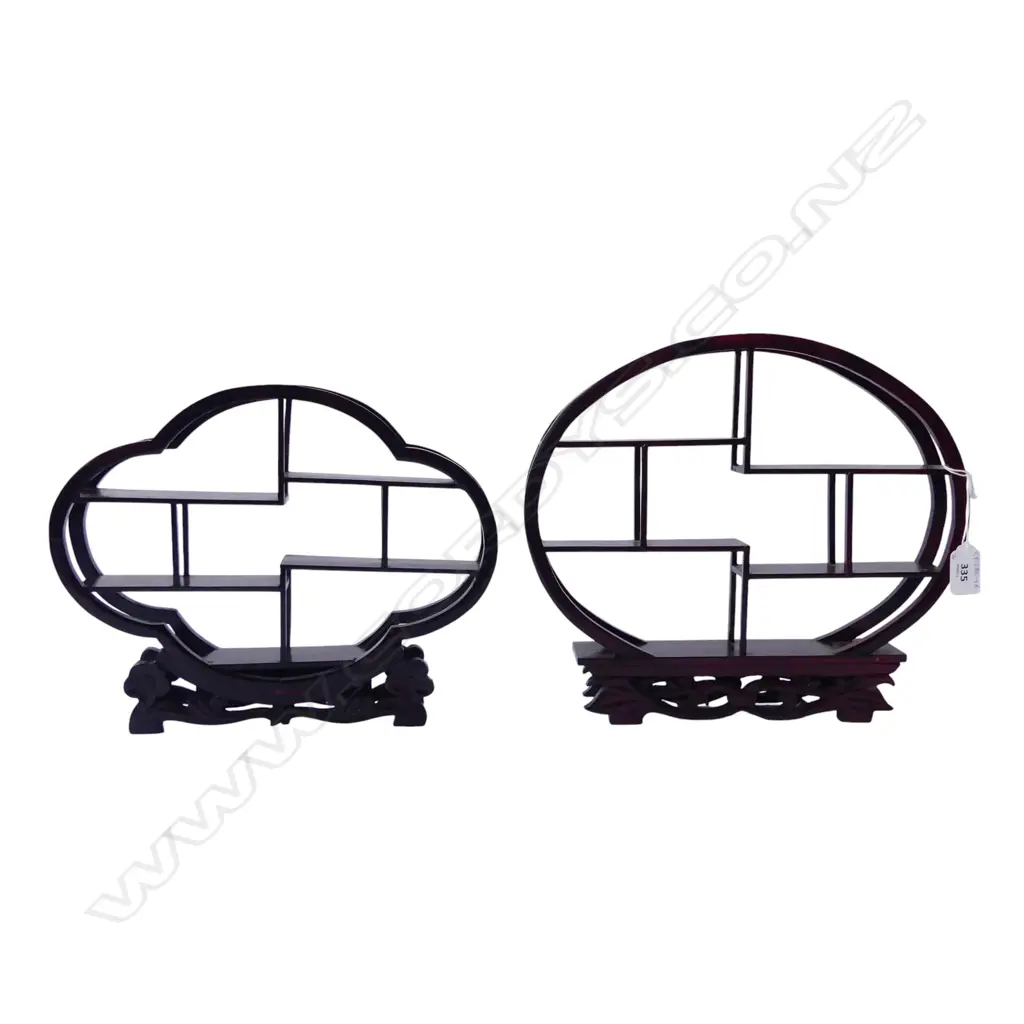 2 CHINESE DISPLAY STANDS 310x50x270mm Image 1++