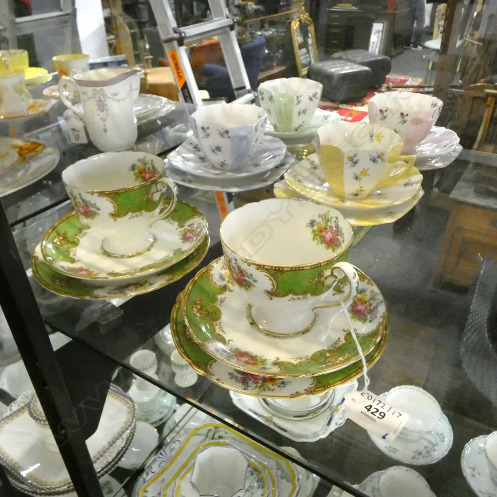 6 SHELLEY CHINA CSPS MIXED PATS Image 1++
