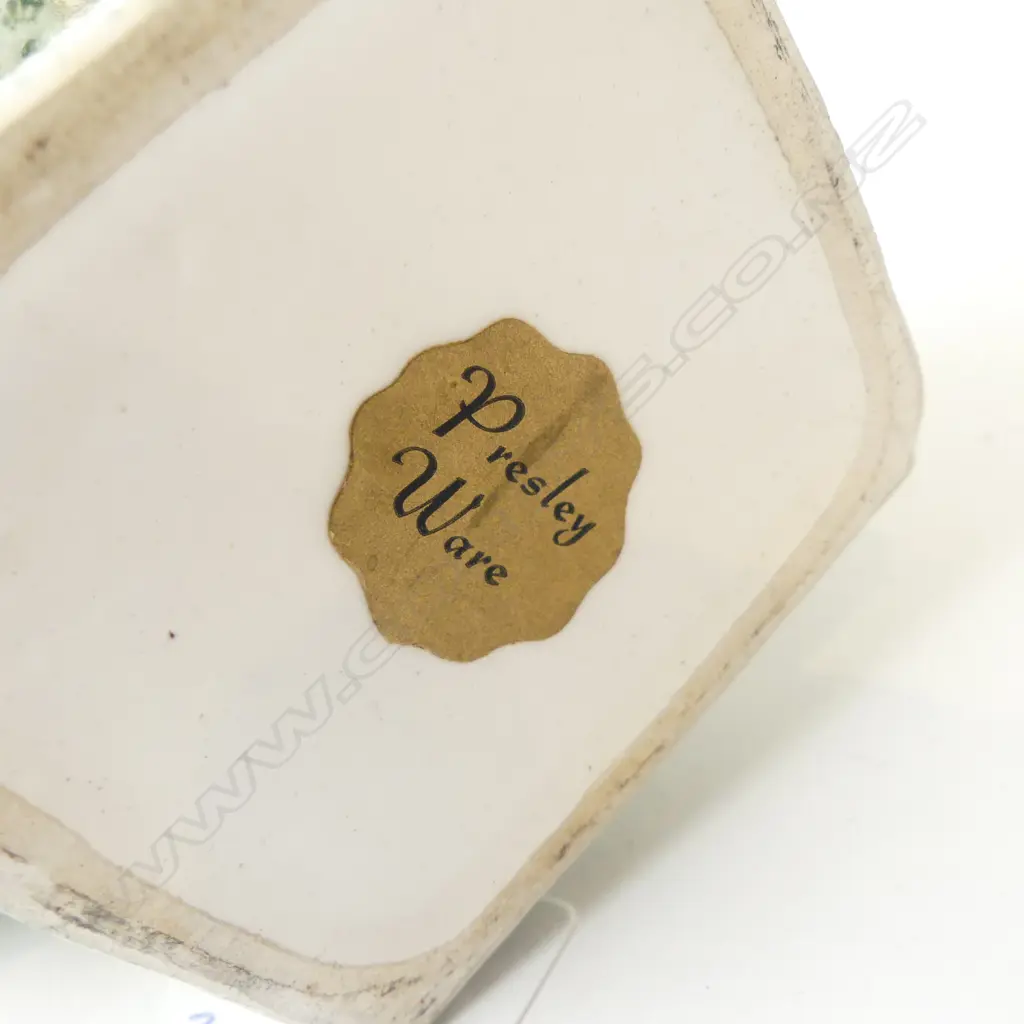 3 TITIAN WARE VASES + PRESLEY WARE - LARGEST W.300mm small glaze fault to one Image 1++