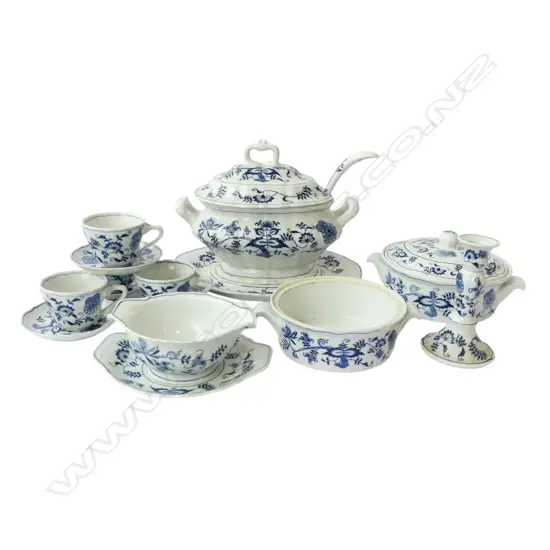 ASST. BLUE DANUBE DINNER/TEA CHINA some chips