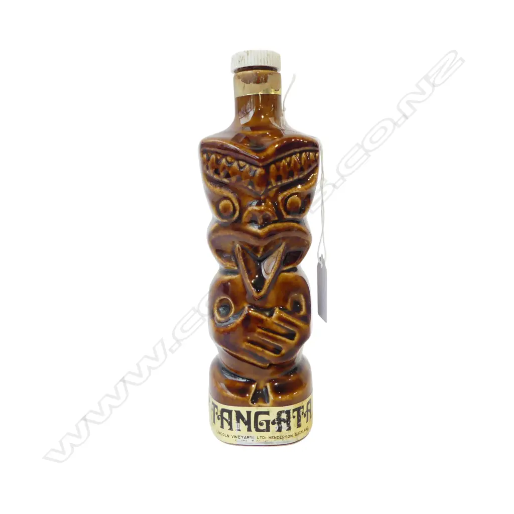 TANGATA BOTTLE BY PARKER POTTERY FOR LINCOLN WINES H.210mm Image 1++