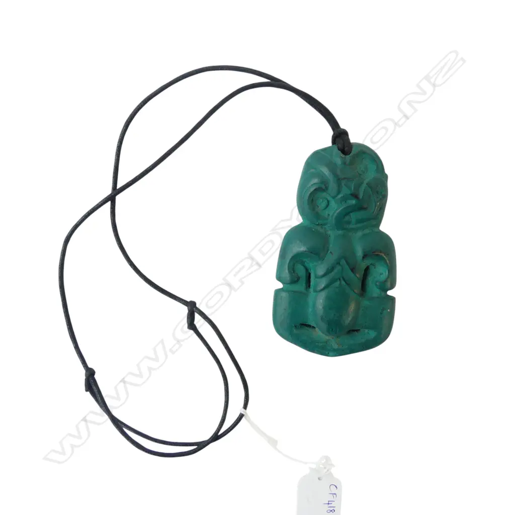 LG BRONZE TIKI PENDANT NECKLACE L.115mm Image 1++
