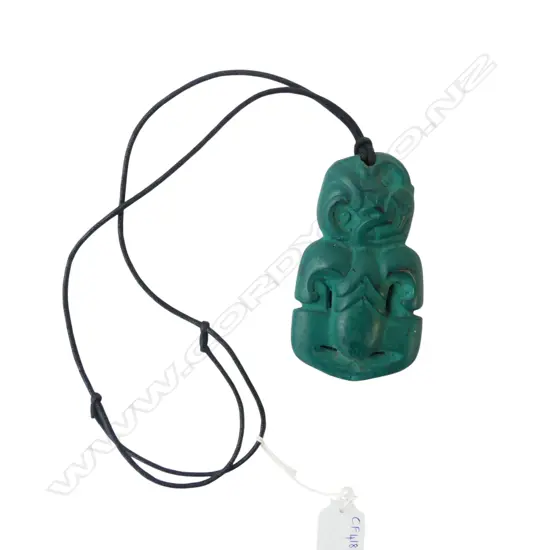 LG BRONZE TIKI PENDANT NECKLACE L.115mm