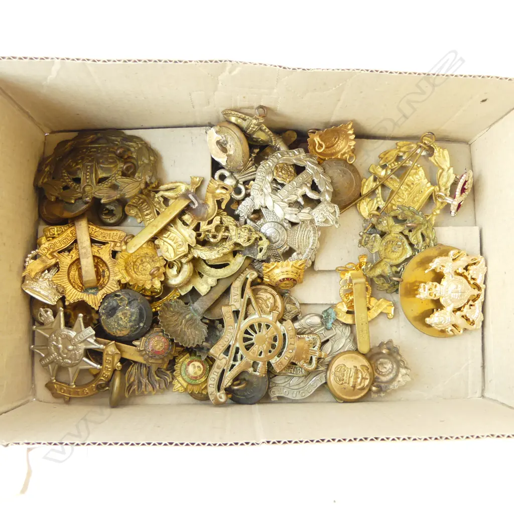 ASST. MILITARY BADGES & BUTTONS including reproduction Image 1++