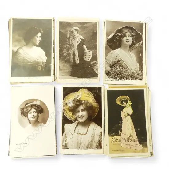 41 ANTIQUE POSTCARDS GLAMOUR BEAUTY MODEL MARIE STUDHOME ETC