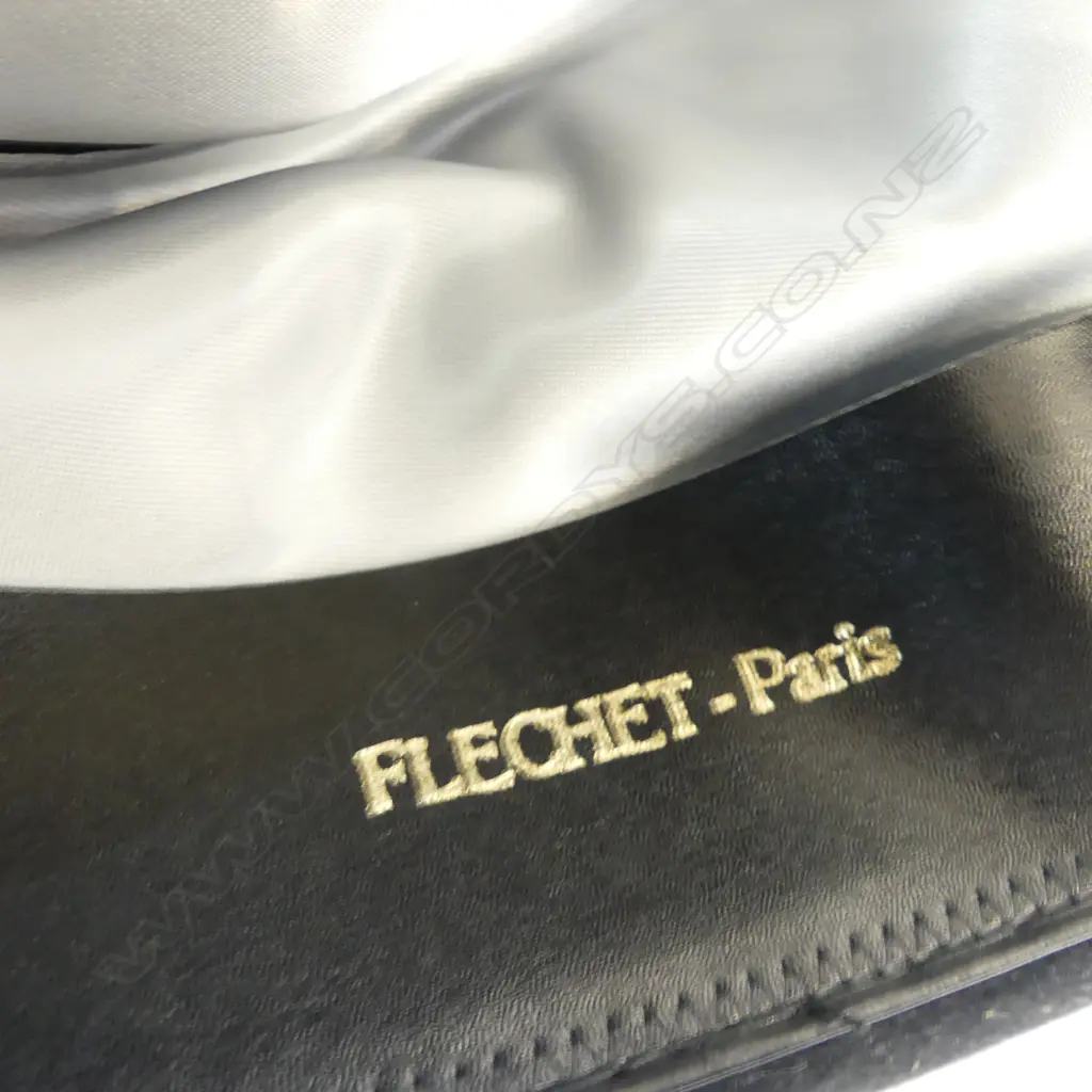 BLACK FELT HAT, FLECHET PARIS SIZE 59 Image 1++