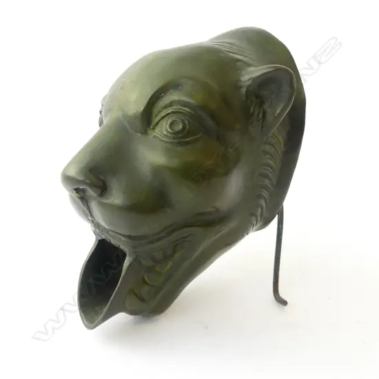 BRONZE WATER FOUNTAIN BIG CAT HEAD H.140mm
