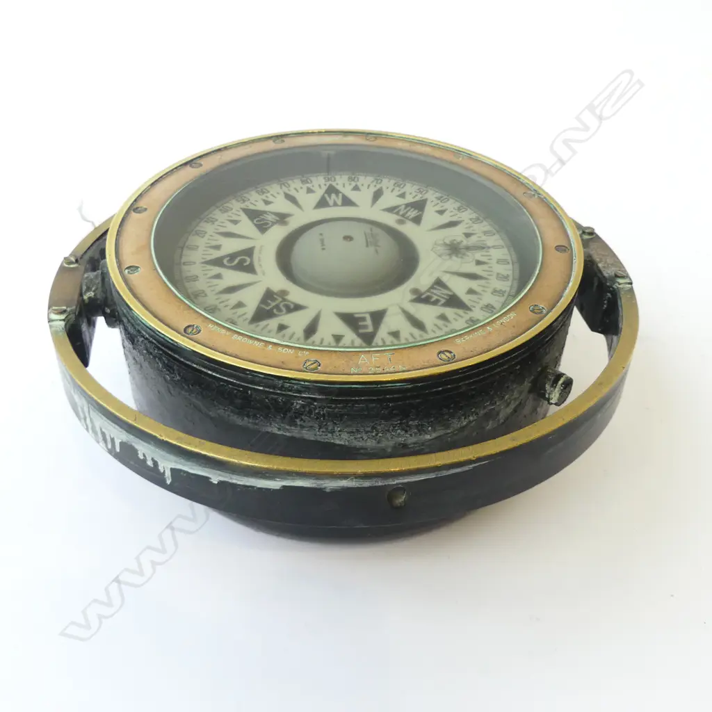 HENRY BROWNE & SON 'SESTREL' DEAD BEAT COMPASS 260mm dia Image 1++
