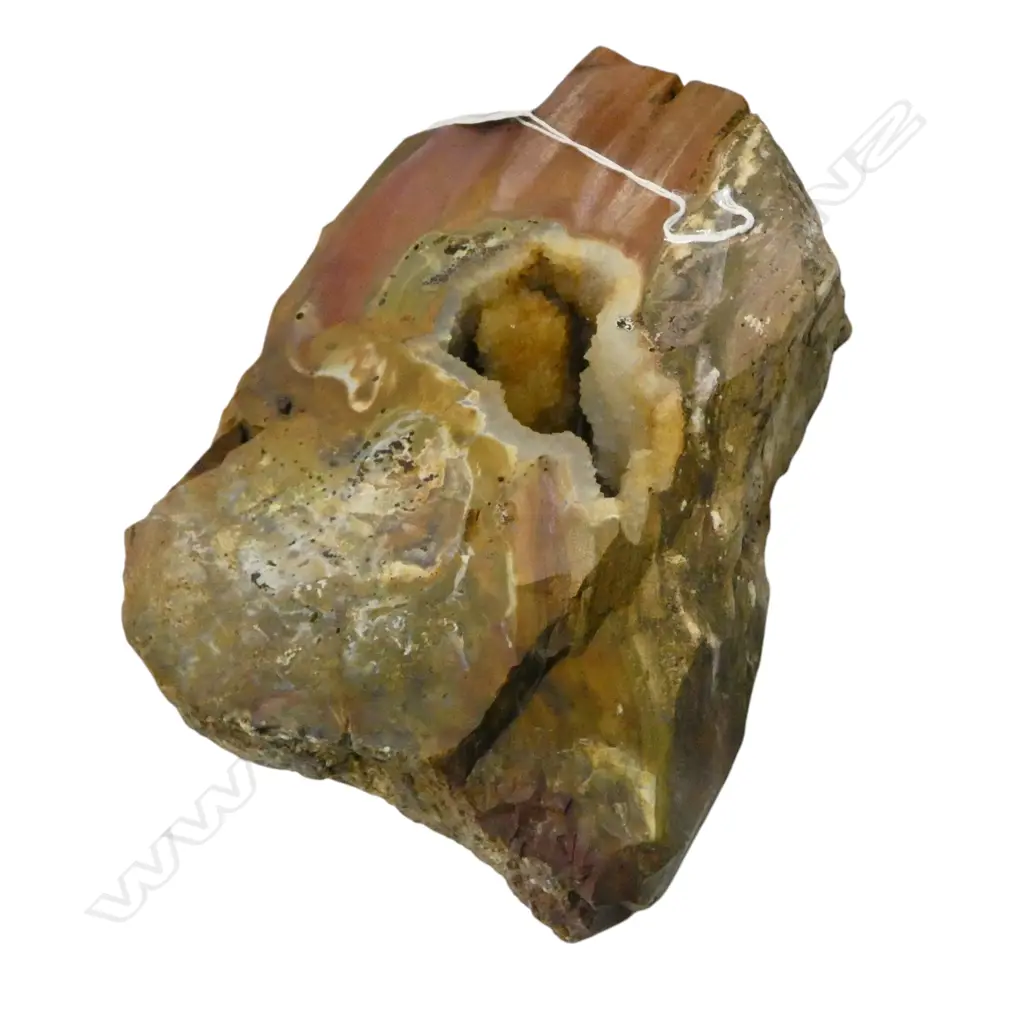 RED JASPER BOULDER WITH QUARTZ CAVES Image 1++