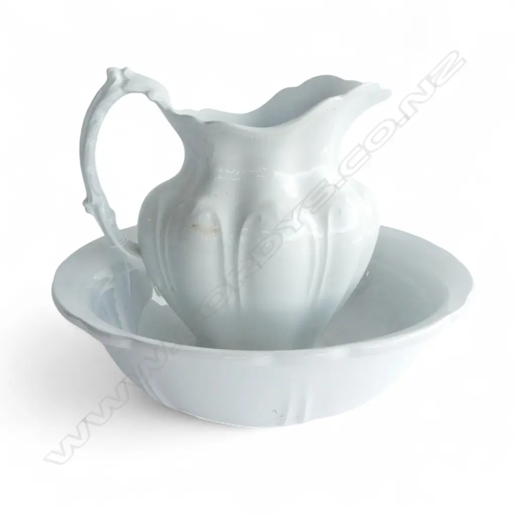 JOHNSON BROS. WASH BOWL 385mm dia & JUG Image 1++