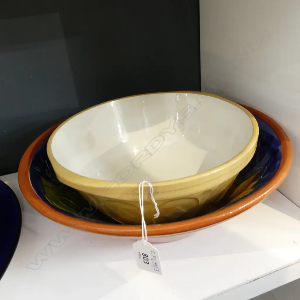 2 LG KITCHEN BOWLS; T. G. GREEN & OTHER 330mm dia Image 1++