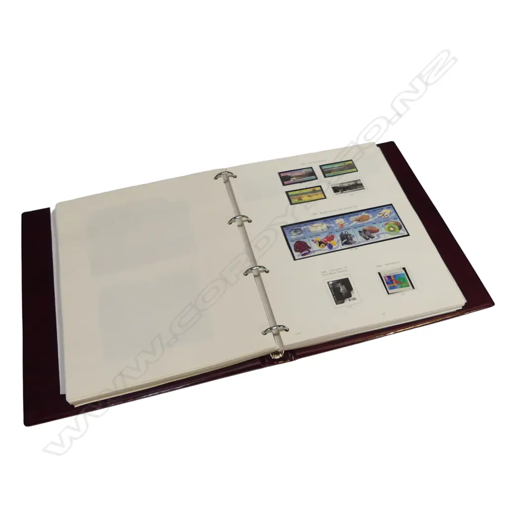 Stanley Gibbons ALBUM NZ STAMPS mainly mint 1985 to 1998 in mounts. Fairly complete  Image 1++