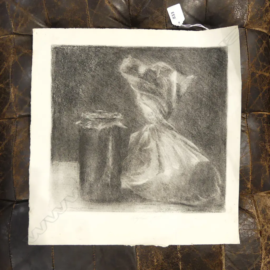 MICHAEL SHEPHERD, STILL LIFE GRAPHITE ON PAPER, SIGNED & DATED 1975, 380x370mm Image 1++