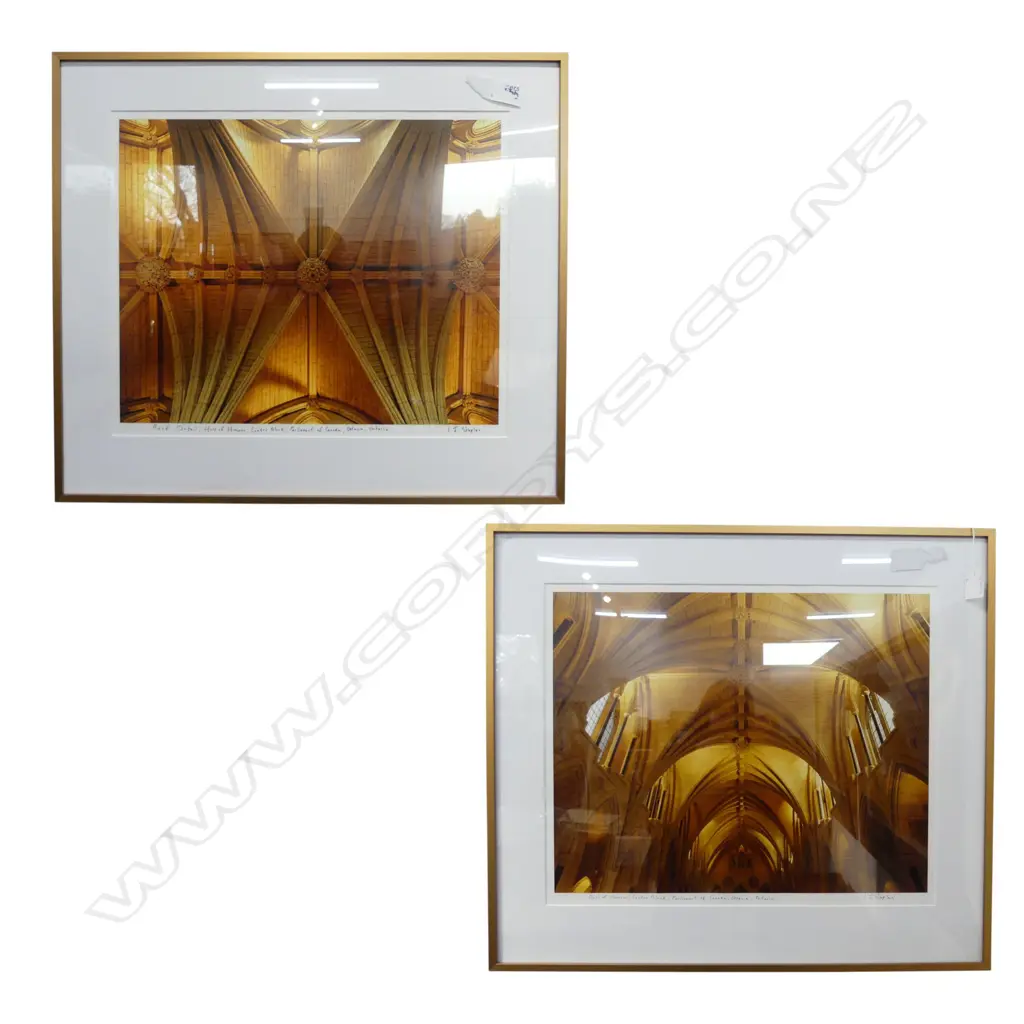 2 L.J. STAPLES PRINTS OF THE CANADIAN PARLIAMENT 430x530mm Image 1++