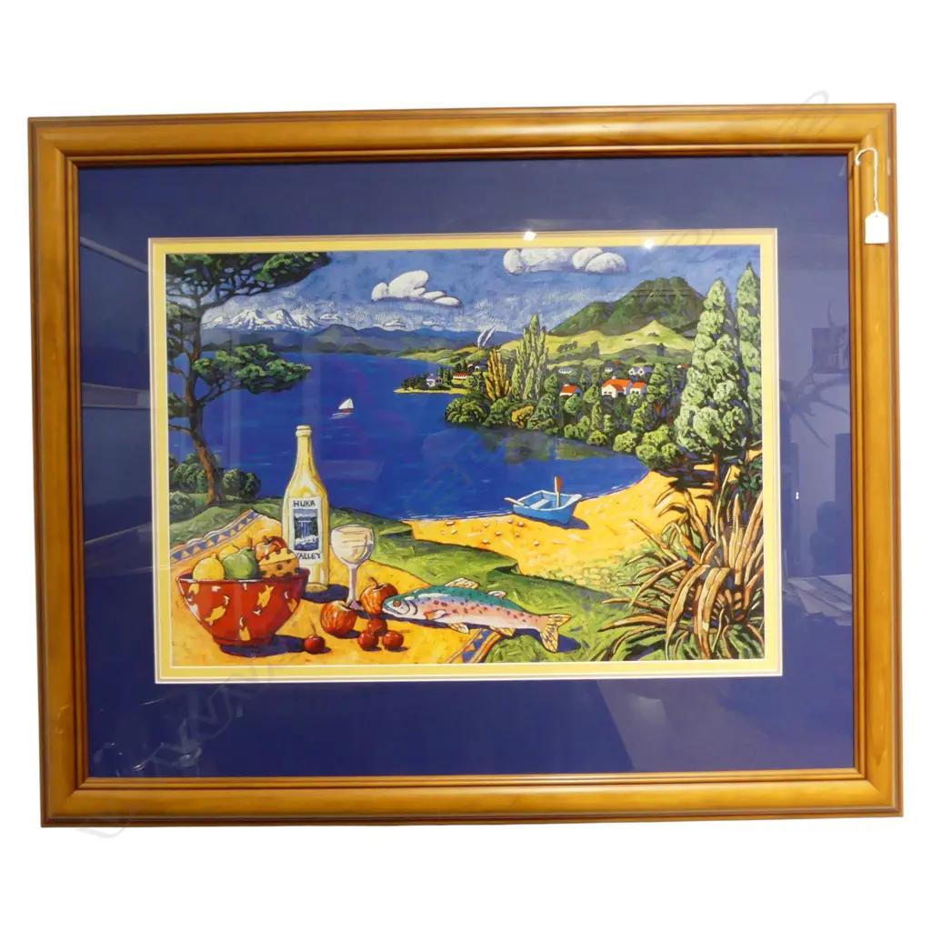 INGRID BANWELL NZ BEACH PRINT 1999 490x705mm Image 1++