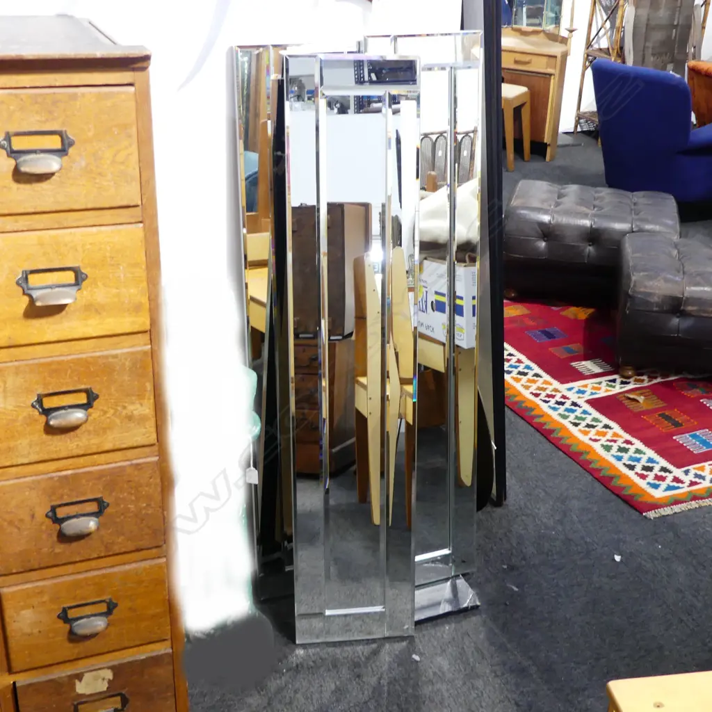 SET OF THREE SLIM FORM MIRRORS1280x270mm Image 1++