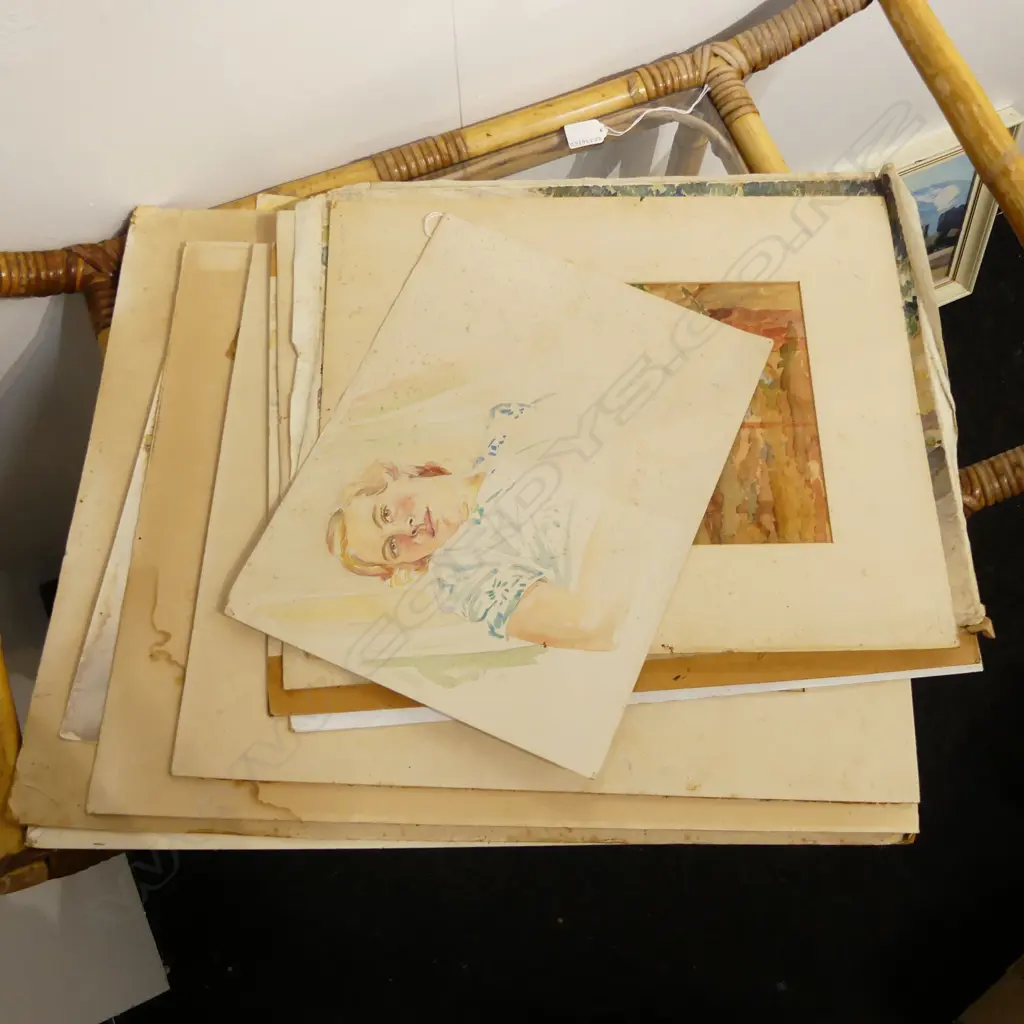 ASST. LOUISE B. CASBOLT WCs; LANDSCAPES ETC foxing Image 1++