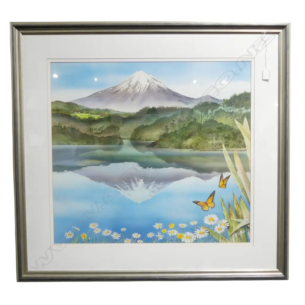 JOHN CLIFFORD 'MOUNT EGMONT' WC 575x625mm Image 1++