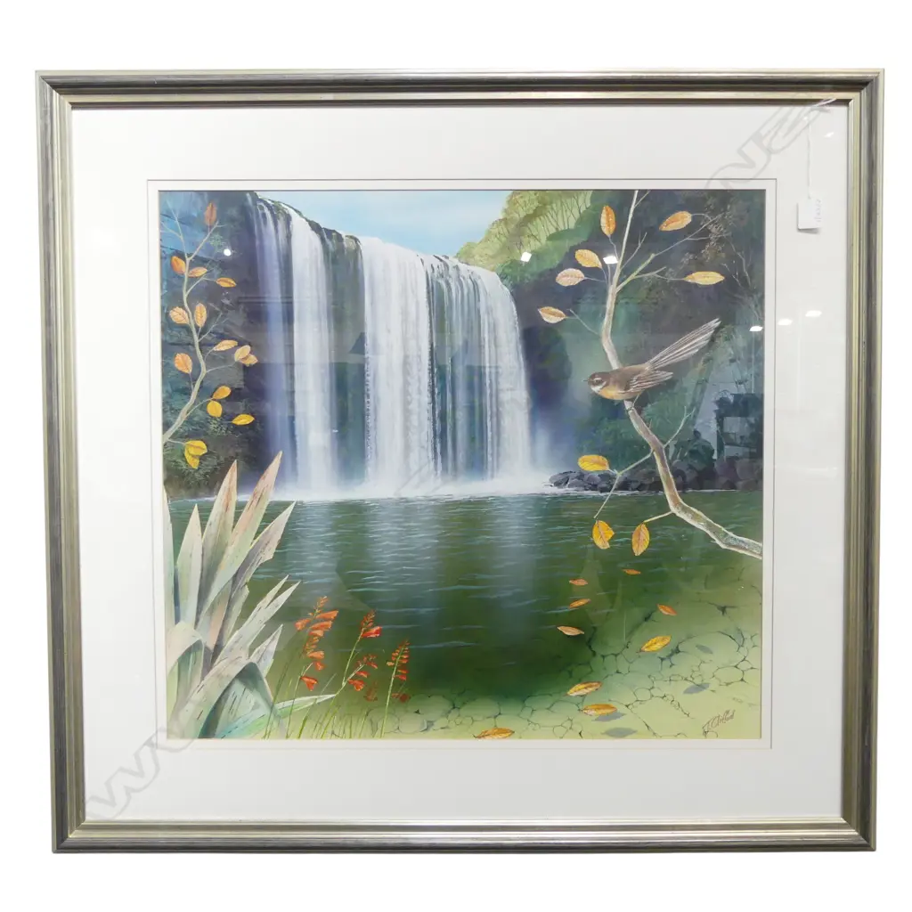 JOHN CLIFFORD 'WHANGAREI FALLS' WC 575x630mm Image 1++