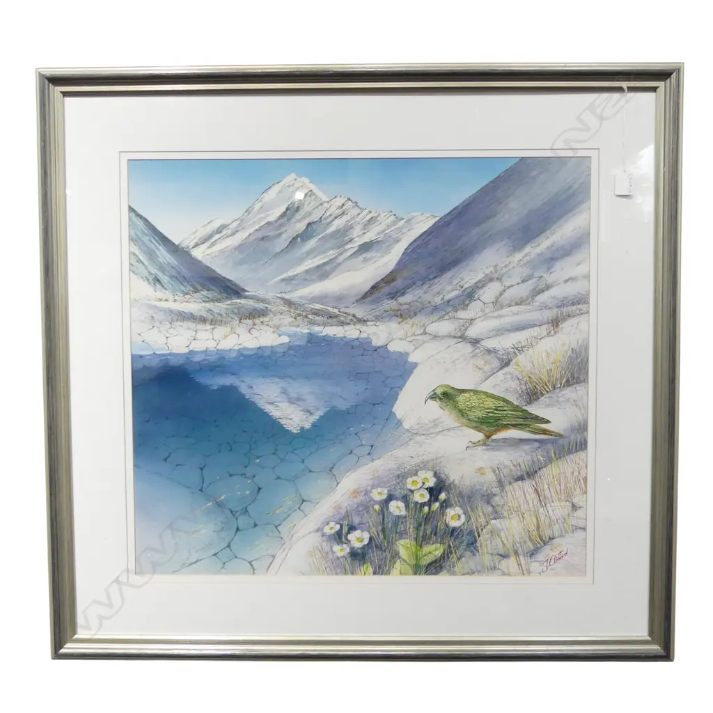 JOHN CLIFFORD 'MT COOK' WC 575x630mm Image 1++