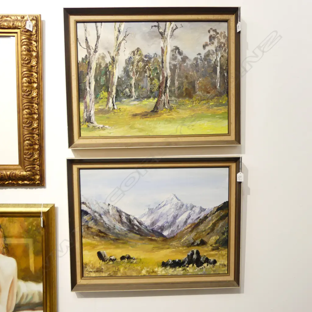 2 COLLEEN HAMILTON LANDSCAPE OILS 445x595mm Image 1++