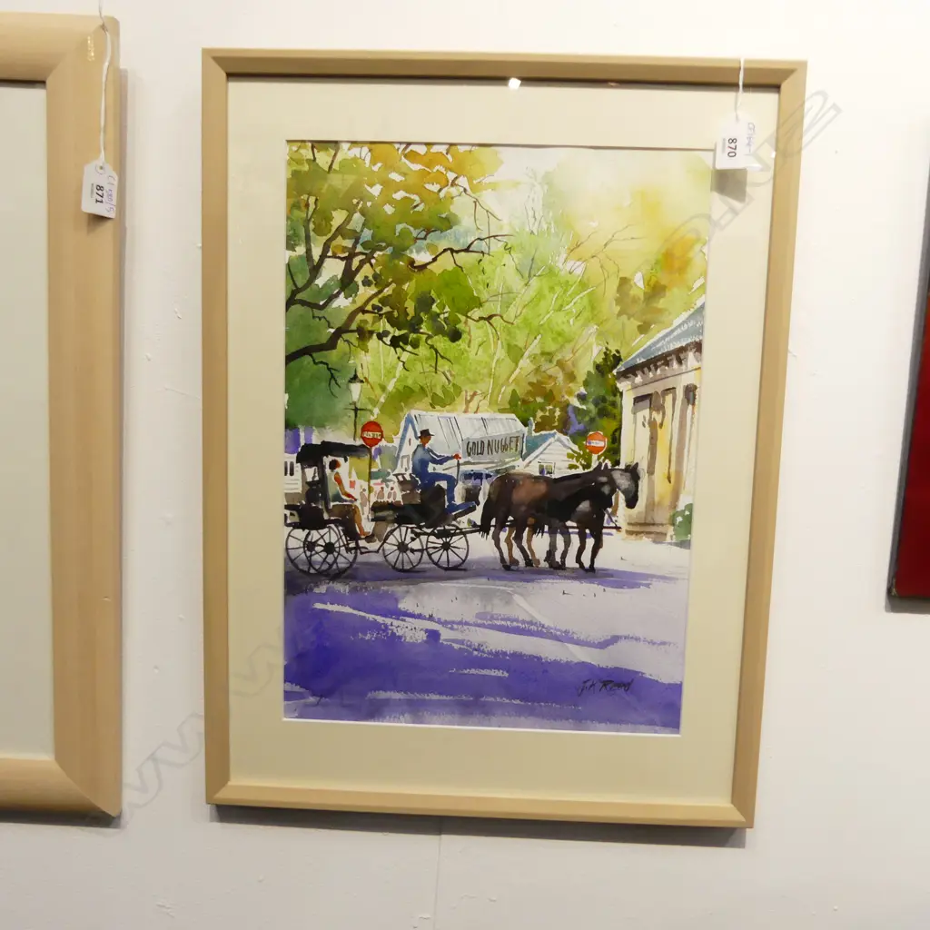 JOHN K. REED, A TRIP THROUGH ARROWTOWN, W/C, 400x290mm Image 1++