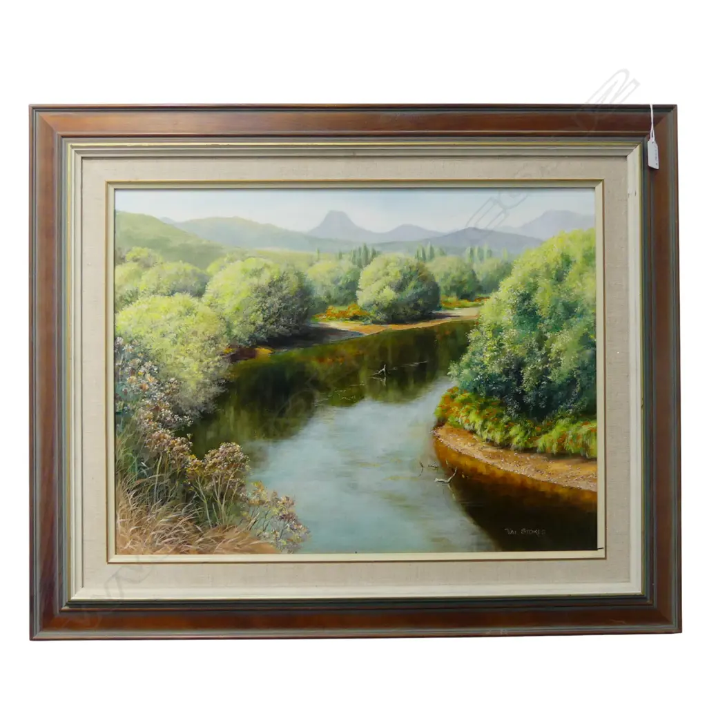 VAL STOKES 'HIGH SUMMER' OIL ON BOARD 440x580mm Image 1++