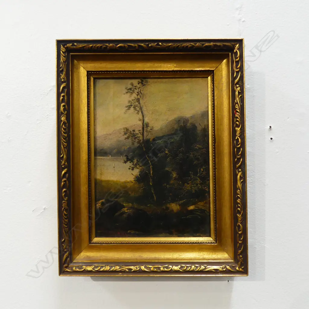ANTIQUE OIL ON CANVAS, SIGNED BROWN '81, 180x130mm Image 1++