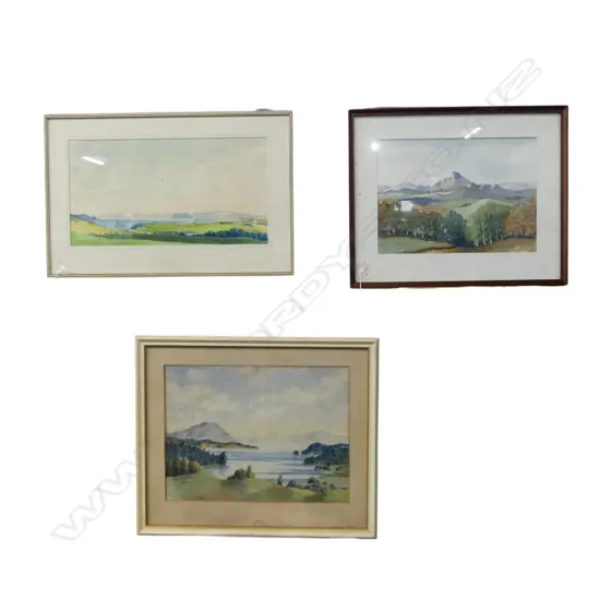 3 W/C WORKS; RENEE BENNER, R. COX & LEB JAN   (FOXING)