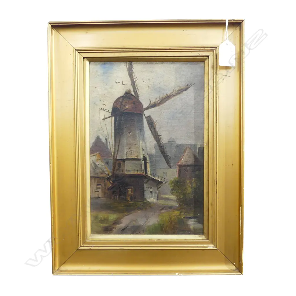WINDMILL OIL ON CANVAS 260x170mm Image 1++