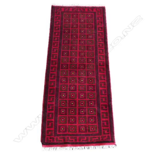 SM HANDKNOTTED ANDKHOY RUNNER, 1500 x 600mm