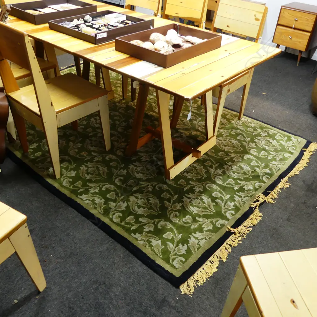 MACHINED WOOL PILE RUG 2500x1700mm Image 1++