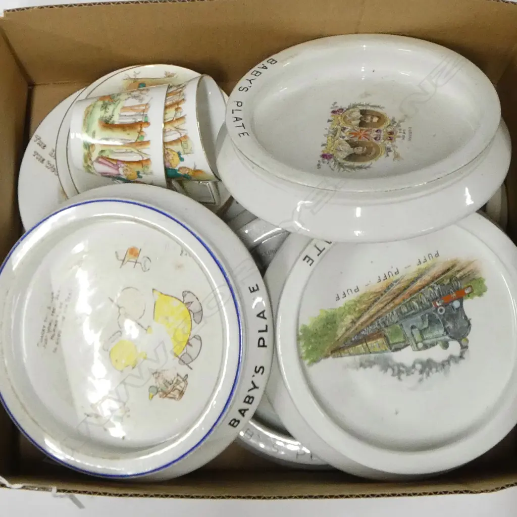 6 SHELLEY CHILDS PLATES & 2 CHILDS CSPS Image 1++
